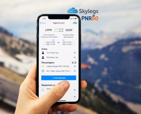 Adding passengers via Skylegs Crew app