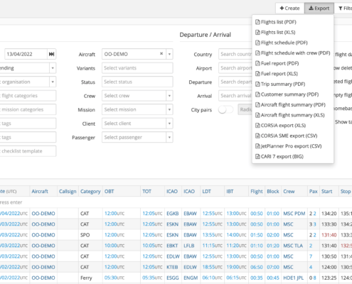 Digital aircraft flight log