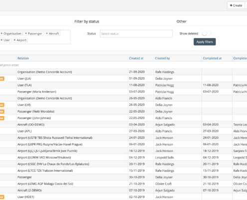 Aviation compliance software