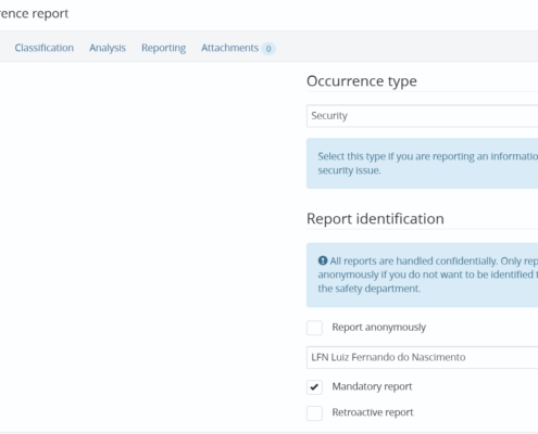 Create occurrence report